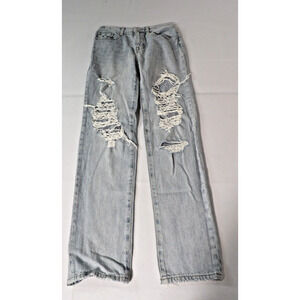 Pistola 25 Presley High Roller Relaxed Hi Rise Light Wash Distressed Grunge 90s